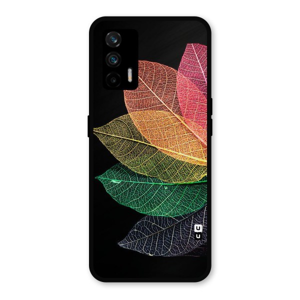 Net Leaf Color Design Metal Back Case for Realme X7 Max