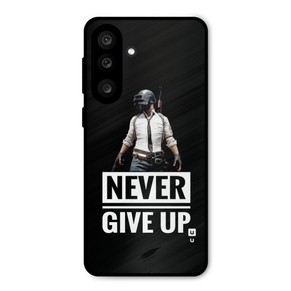 Never Giveup Metal Back Case for Galaxy M56