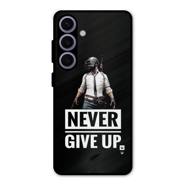 Never Giveup Metal Back Case for Galaxy S24