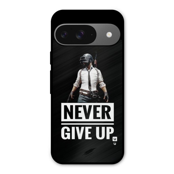Never Giveup Metal Back Case for Google Pixel 9