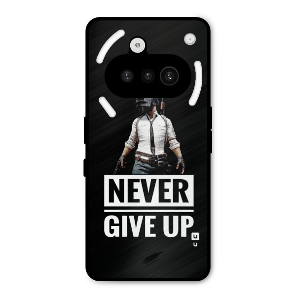 Never Giveup Metal Back Case for Nothing Phone 3a