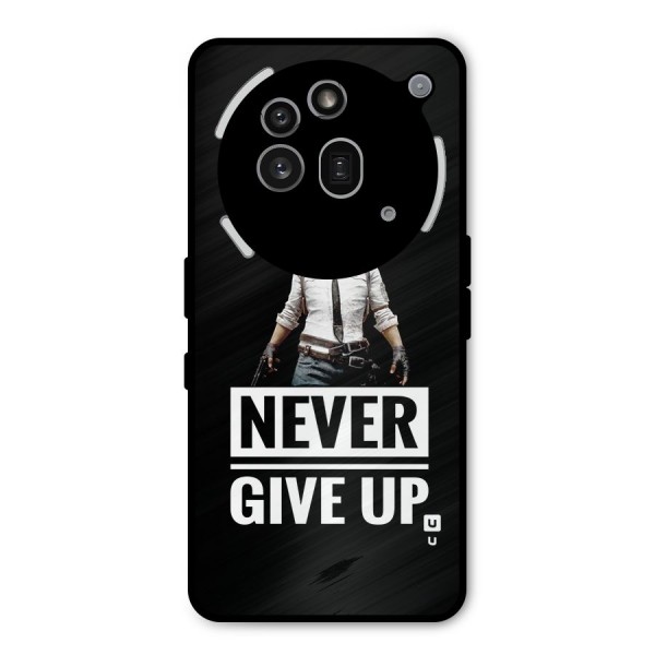 Never Giveup Metal Back Case for Nothing Phone 3a Pro