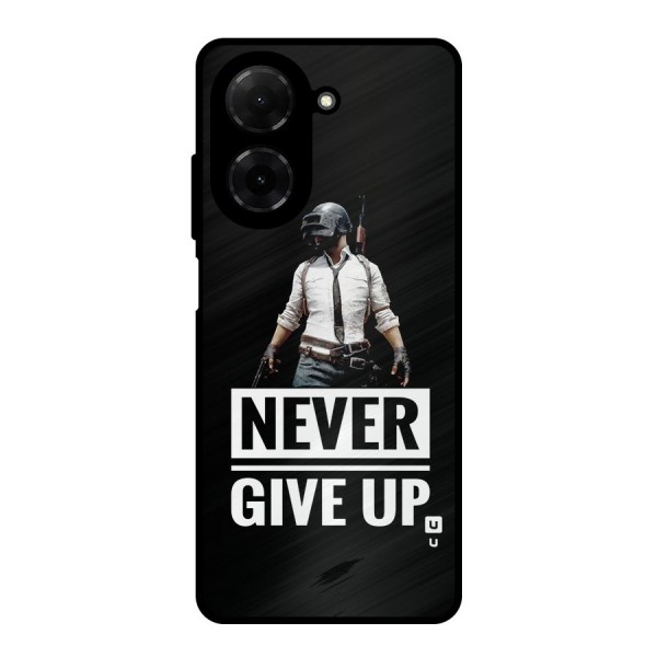 Never Giveup Metal Back Case for Poco C71