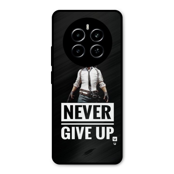 Never Giveup Metal Back Case for Realme P1