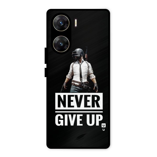 Never Giveup Metal Back Case for Vivo V29e