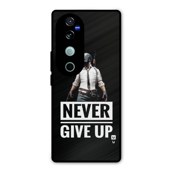 Never Giveup Metal Back Case for Vivo V40