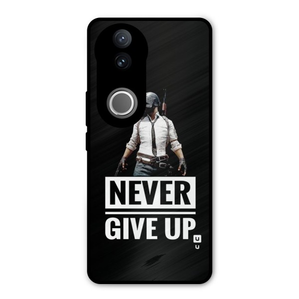 Never Giveup Metal Back Case for Vivo V50e