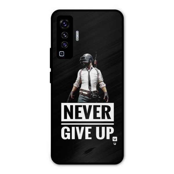 Never Giveup Metal Back Case for Vivo X50