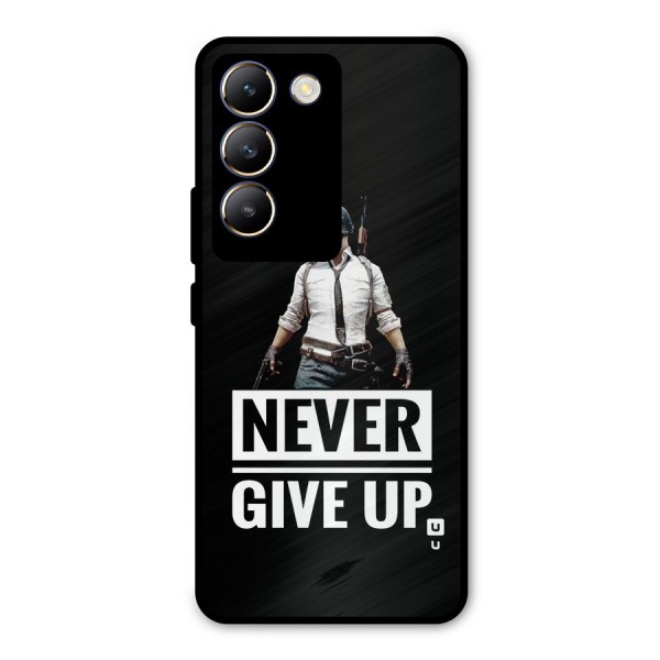 Never Giveup Metal Back Case for Vivo Y200e