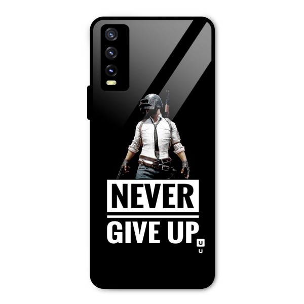Never Giveup Metal Back Case for Vivo Y20i