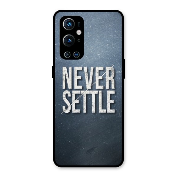 Never Settle Metal Back Case for OnePlus 9 Pro