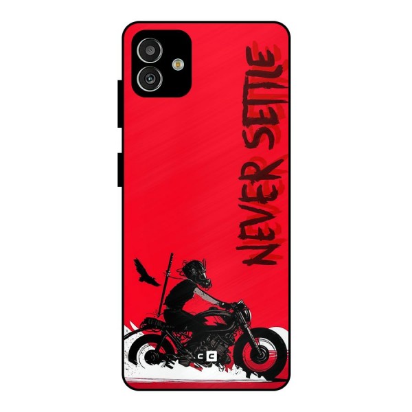 Never Settle Ride Metal Back Case for Galaxy M13 5G