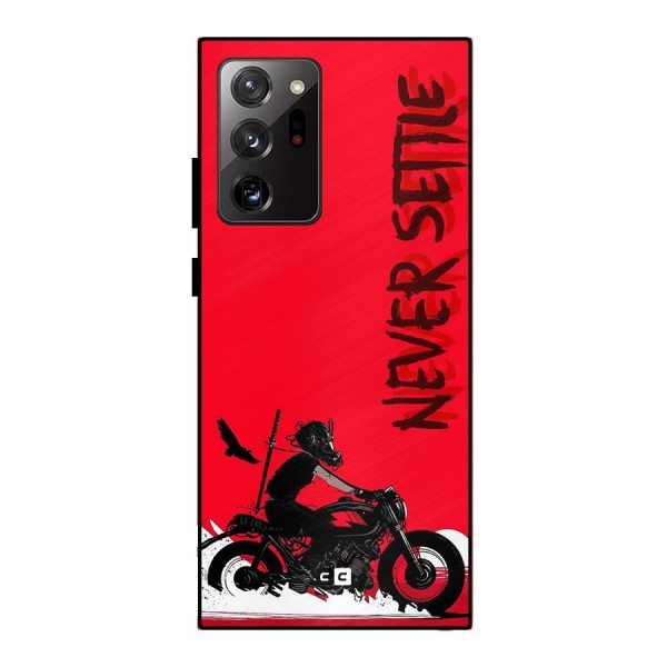 Never Settle Ride Metal Back Case for Galaxy Note 20 Ultra