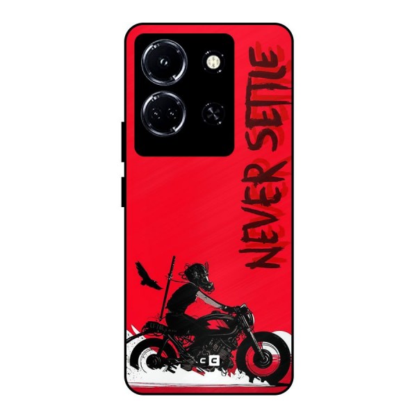 Never Settle Ride Metal Back Case for Infinix Note 30 5G