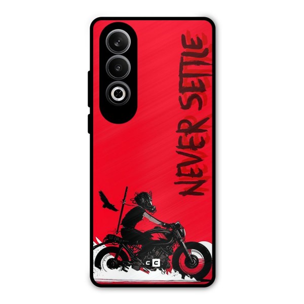 Never Settle Ride Metal Back Case for OnePlus Nord CE4