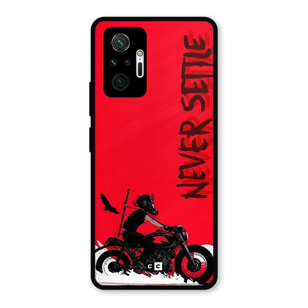Never Settle Ride Metal Back Case for Redmi Note 10 Pro Max