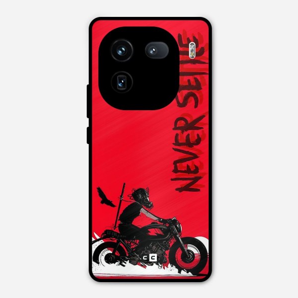 Never Settle Ride Metal Back Case for iQOO 12