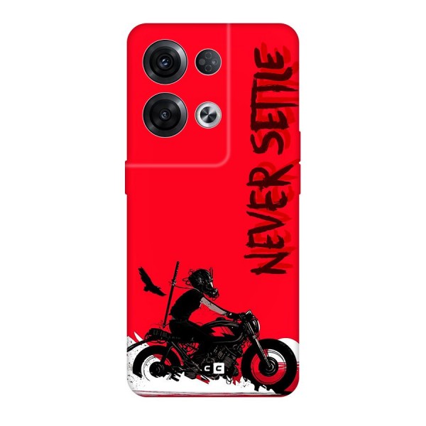 Never Settle Ride Original Polycarbonate Back Case for Oppo Reno8 Pro 5G