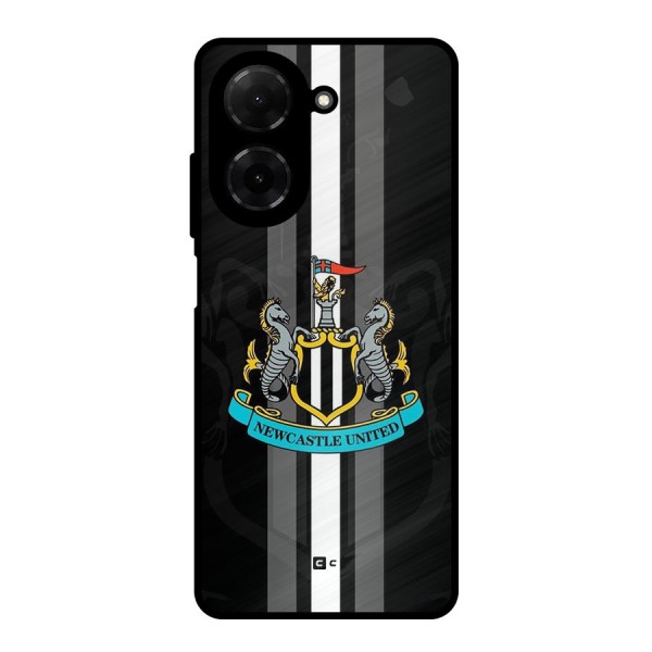 New Castle United Metal Back Case for Poco C71