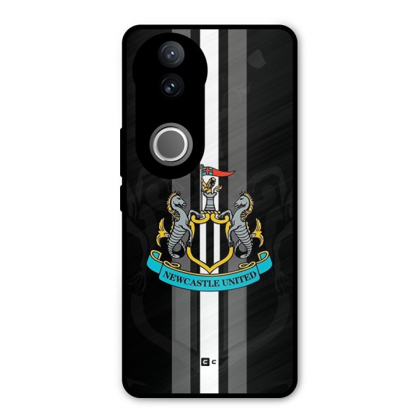 New Castle United Metal Back Case for Vivo V50e