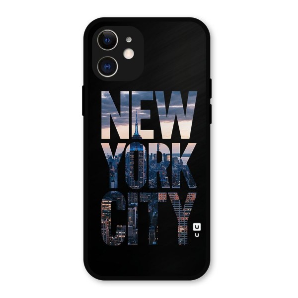 New York City Metal Back Case for iPhone 12