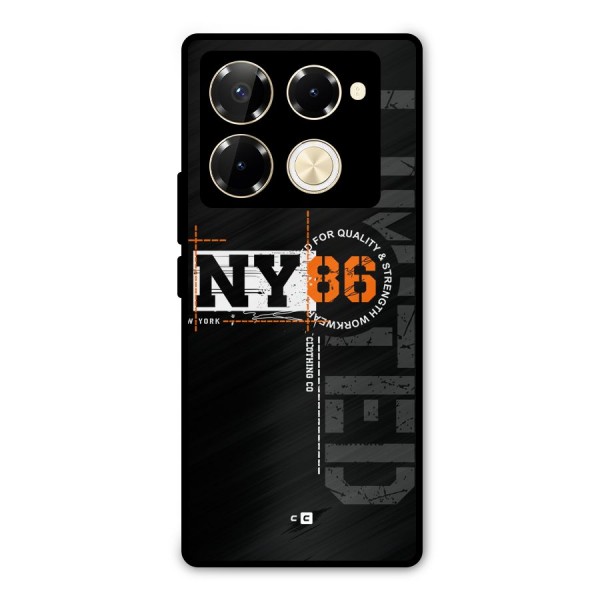 New York Limited Metal Back Case for Infinix Note 40 Pro Plus