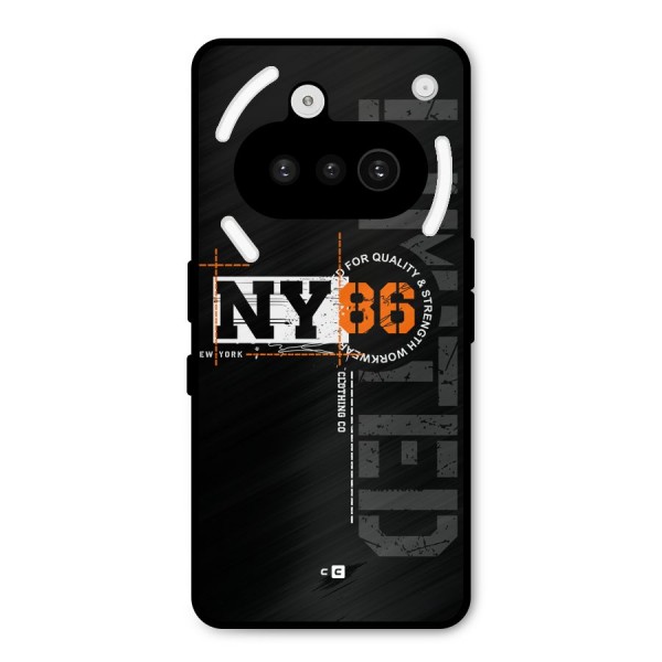 New York Limited Metal Back Case for Nothing Phone 3a