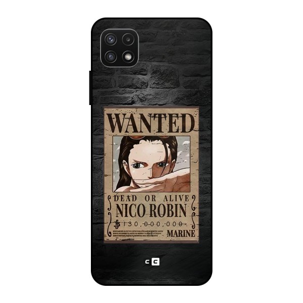 Nico Robin Wanted Metal Back Case for Galaxy A22 5G