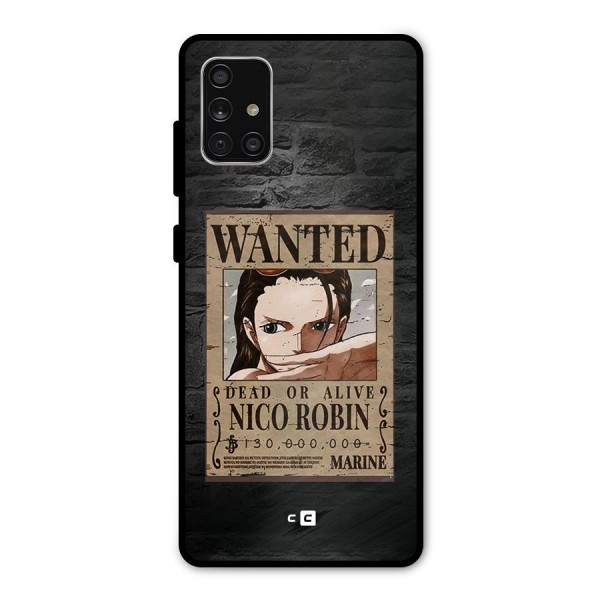 Nico Robin Wanted Metal Back Case for Galaxy A71