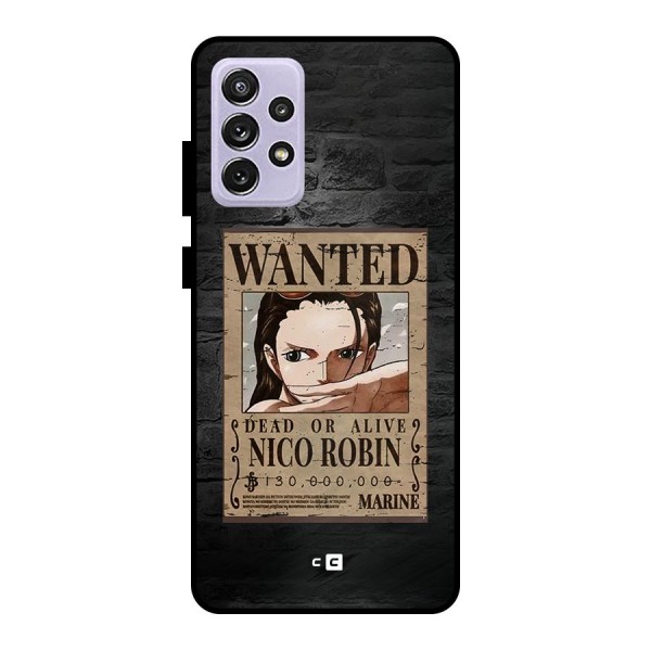 Nico Robin Wanted Metal Back Case for Galaxy A72