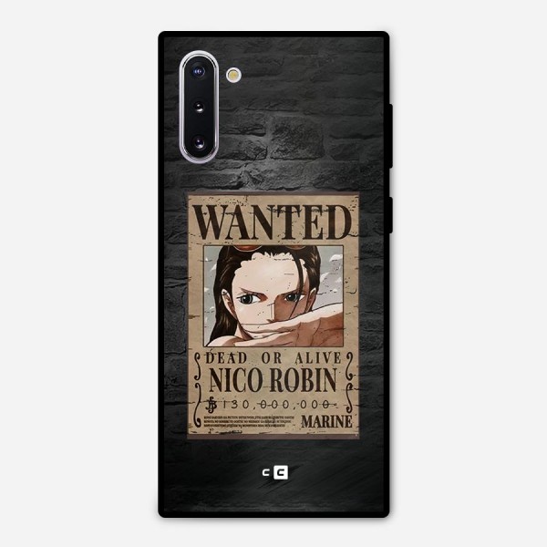 Nico Robin Wanted Metal Back Case for Galaxy Note 10