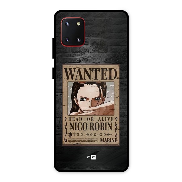 Nico Robin Wanted Metal Back Case for Galaxy Note 10 Lite