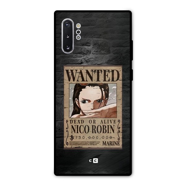 Nico Robin Wanted Metal Back Case for Galaxy Note 10 Plus