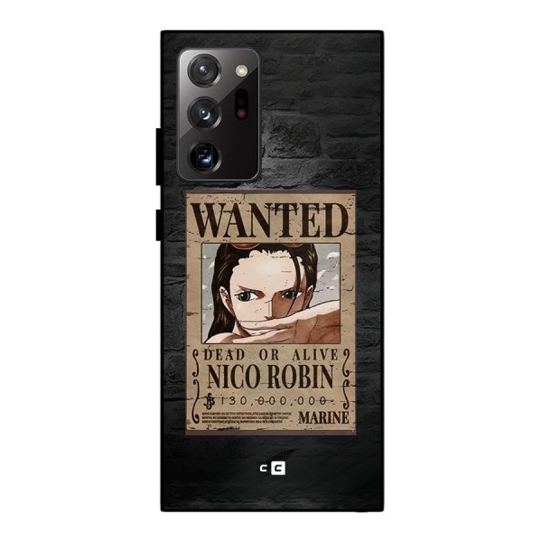 Nico Robin Wanted Metal Back Case for Galaxy Note 20 Ultra
