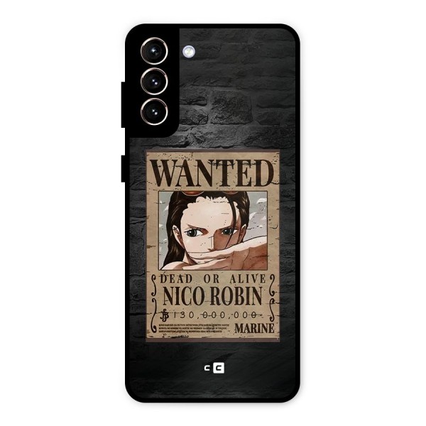 Nico Robin Wanted Metal Back Case for Galaxy S21 Plus