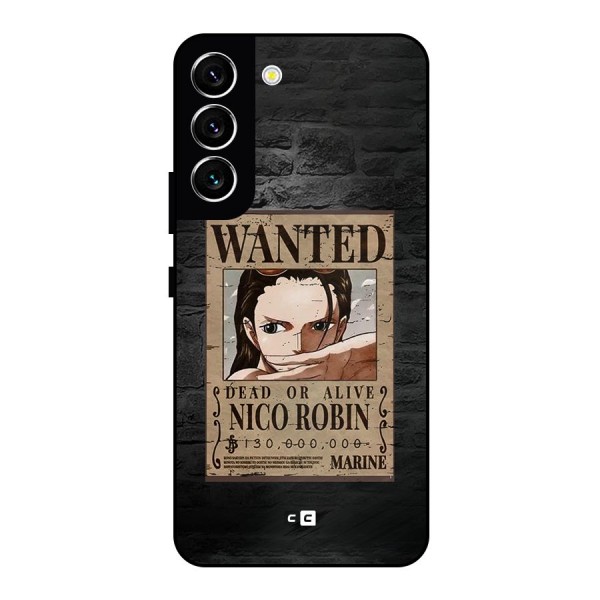 Nico Robin Wanted Metal Back Case for Galaxy S22 5G