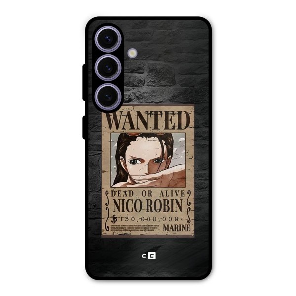 Nico Robin Wanted Metal Back Case for Galaxy S24