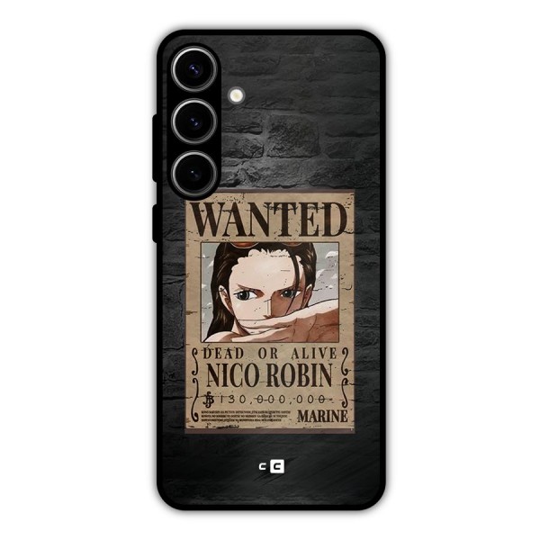 Nico Robin Wanted Metal Back Case for Galaxy S24 Plus