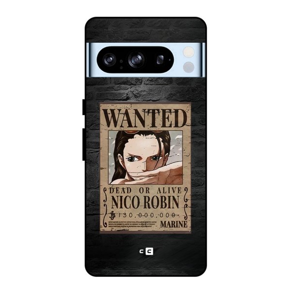 Nico Robin Wanted Metal Back Case for Google Pixel 8 Pro