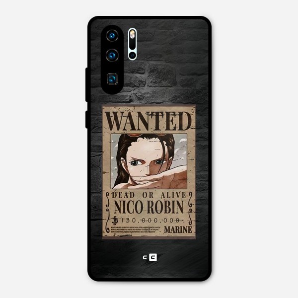 Nico Robin Wanted Metal Back Case for Huawei P30 Pro