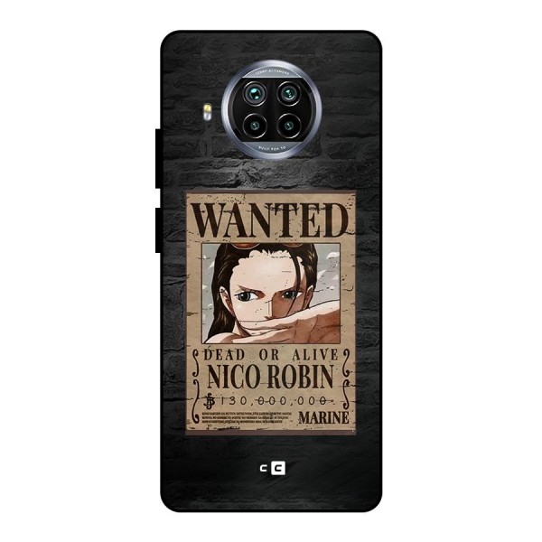 Nico Robin Wanted Metal Back Case for Mi 10i