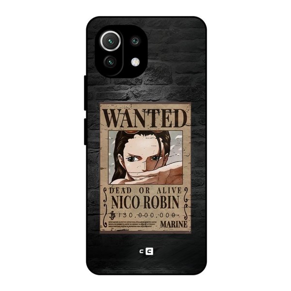 Nico Robin Wanted Metal Back Case for Mi 11 Lite