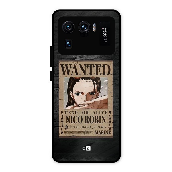 Nico Robin Wanted Metal Back Case for Mi 11 Ultra