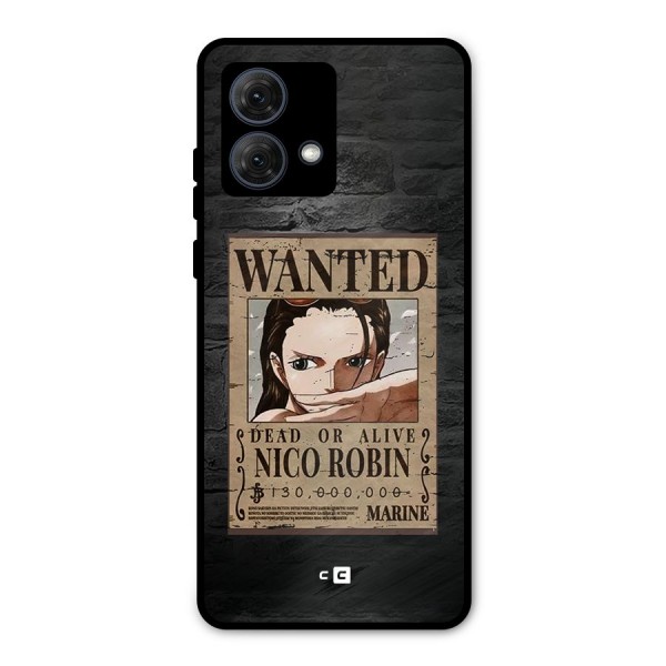 Nico Robin Wanted Metal Back Case for Moto G84