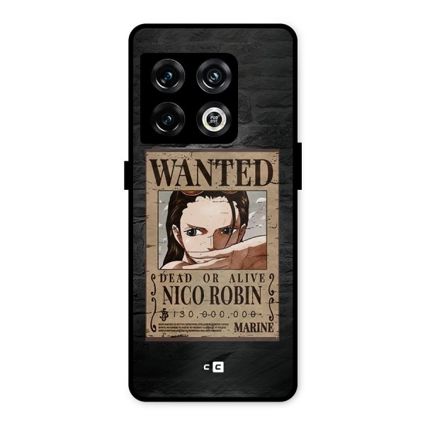 Nico Robin Wanted Metal Back Case for OnePlus 10 Pro 5G