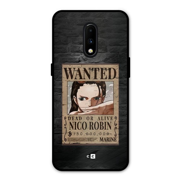 Nico Robin Wanted Metal Back Case for OnePlus 7