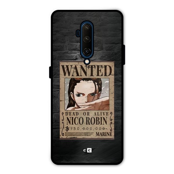 Nico Robin Wanted Metal Back Case for OnePlus 7T Pro