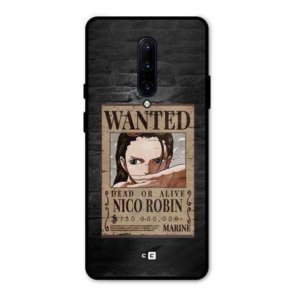 Nico Robin Wanted Metal Back Case for OnePlus 7 Pro