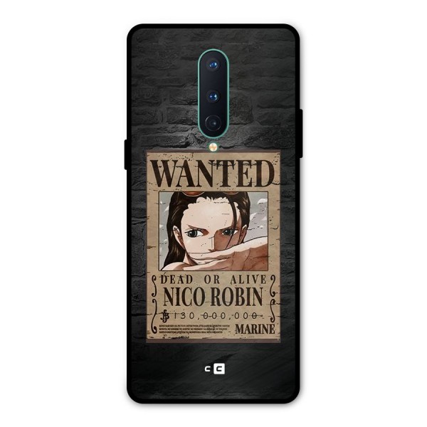 Nico Robin Wanted Metal Back Case for OnePlus 8