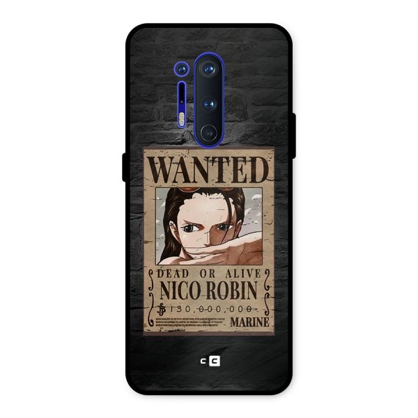 Nico Robin Wanted Metal Back Case for OnePlus 8 Pro